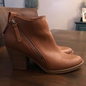 Leather booties